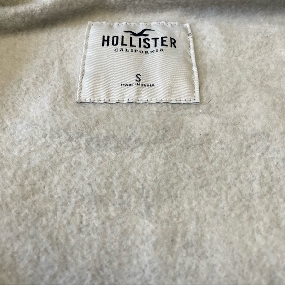 Hollister California  Women's Hoodie Zip Up Sweatshirt  Gray Size Small - Picture 5 of 6
